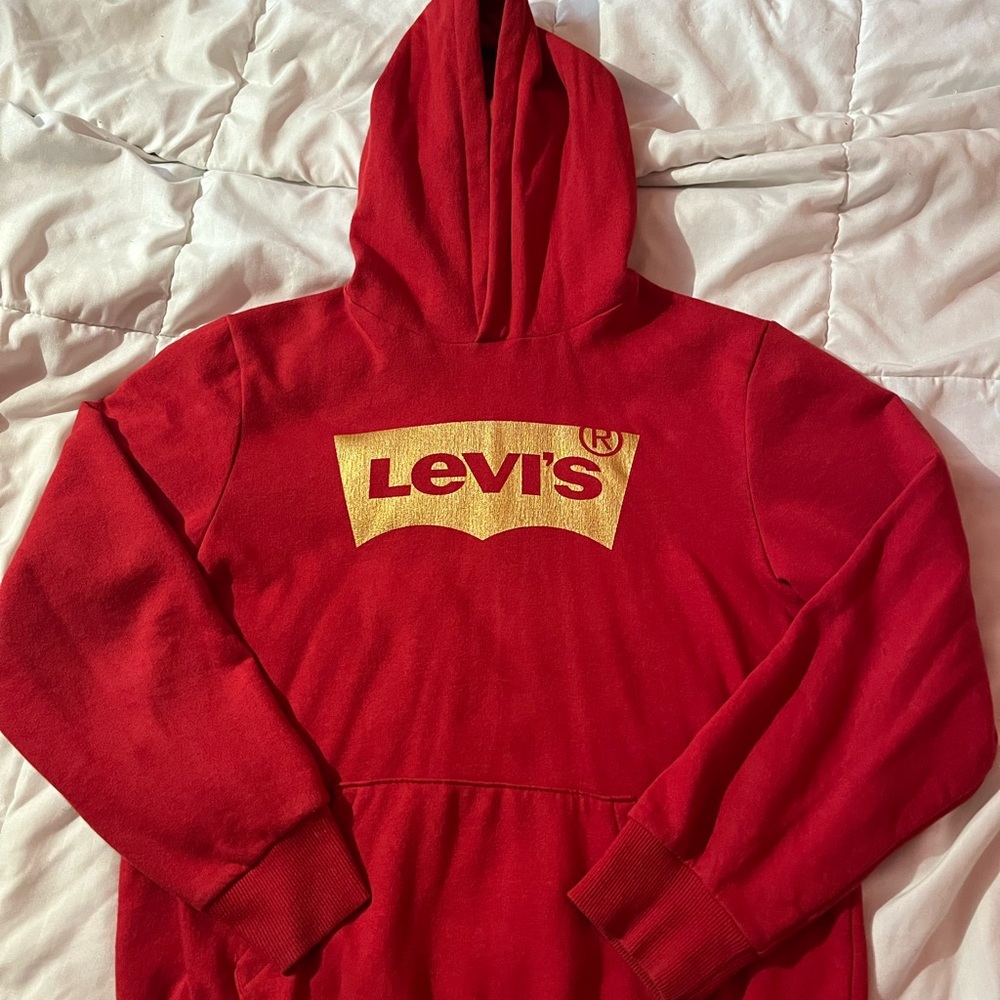 Levi's Red Hoodie Sweater